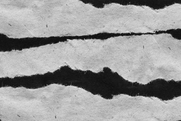 istock Abstract landscape, black and white minimalist art illustration. 1304764531