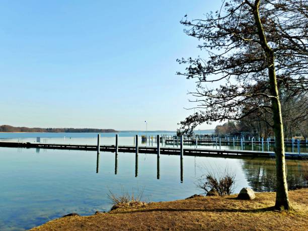 istock Boat jetty at the Werbellinsee 1304766177