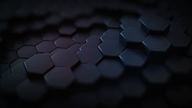 istock 3D black honeycomb Background Photo Illustration 1304767113