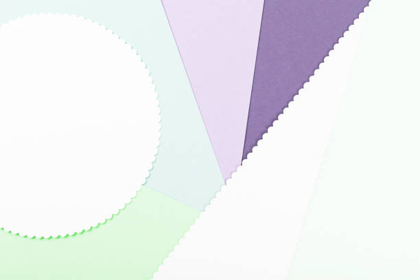 istock Abstract pastel colored paper texture. Geometric shapes and lines. 1304771060
