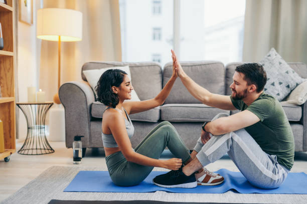 istock We're loving the benefits from working out together 1304772096