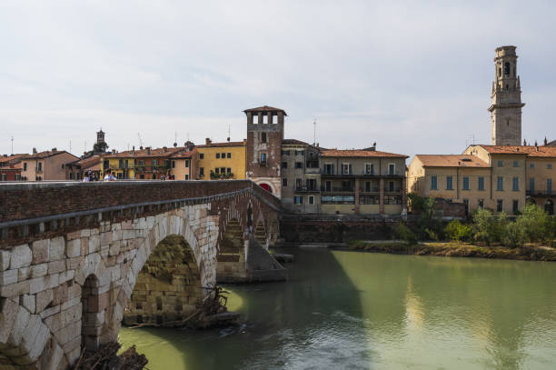 istock Adige river flowing inside Verona, Italy 1304772446