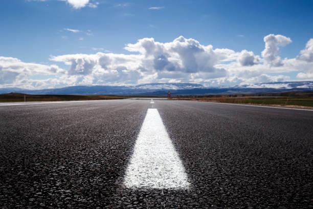 istock Straight empty road,Turkey-stock photo 1304773295