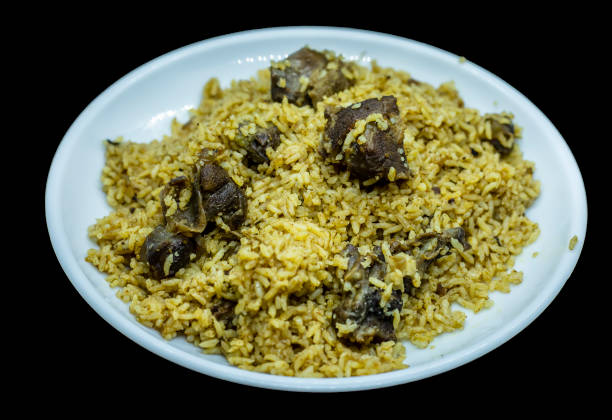 istock Spicy and delicious mutton biryani 1304776312
