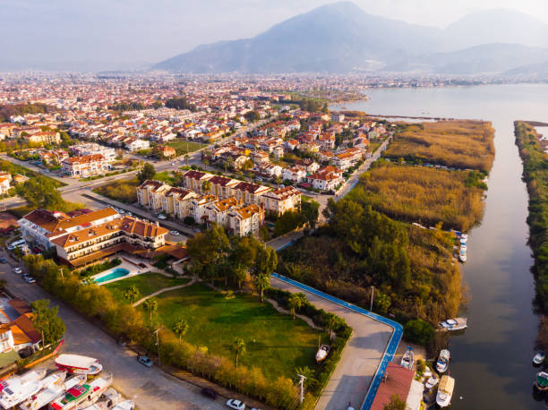 istock Flying over the city Fethiye. 1304777465