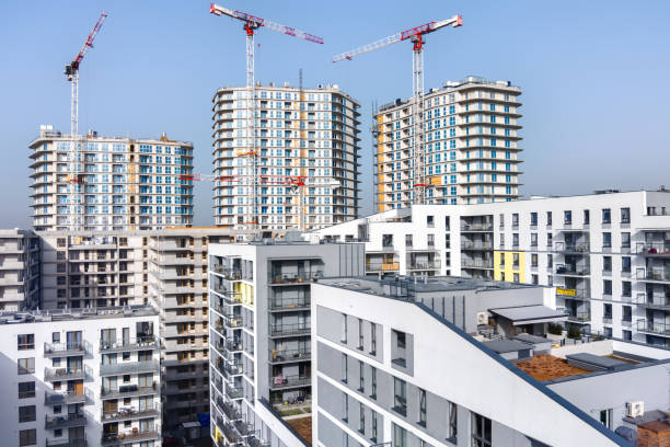 New modern complex of apartment buildings
