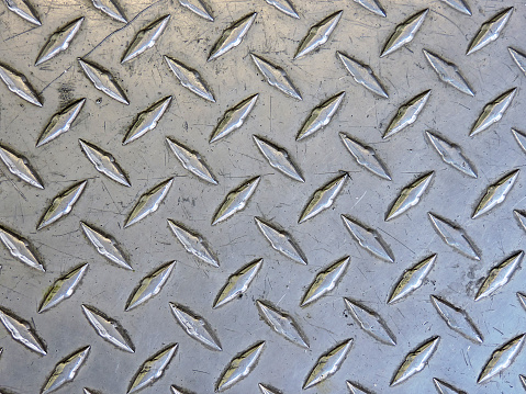 Shiny Steel Diamond Plate Background