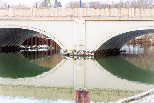 Symetrical Reflections under Bridge Arches