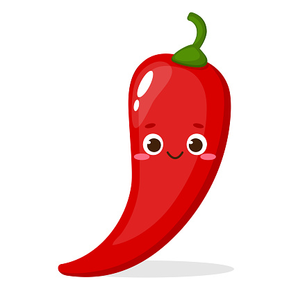 Cartoon Red Chili Papper Emoji Stock Illustration - Download Image Now -  Cartoon, Chili Pepper, Kitchen - iStock