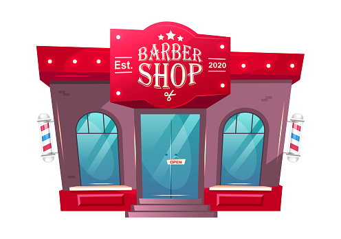 Free Hair Salon Building Clipart in AI, SVG, EPS or PSD