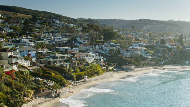 istock Waves Hitting the Beach in Crescent Bay, California - Aerial 1304798207