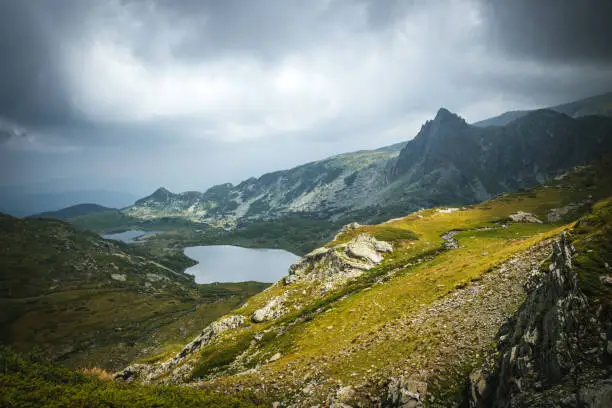 Photo of Landscape of The Seven Rila Lakes, Rila Mountain, Bulgaria stock photo