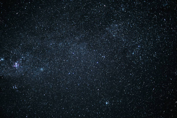 Shot of the sky on a dark starry night