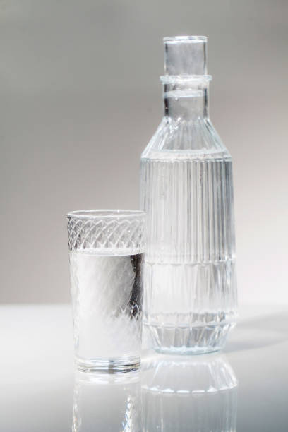istock A decanter and a glass of drinking water. 1304839096