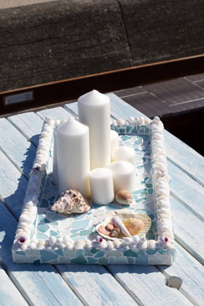 istock Sea Glass also know as ocean glass they are display trays 1304840148