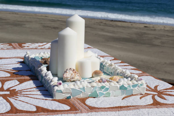 istock Sea Glass also know as ocean glass they are display trays 1304840154