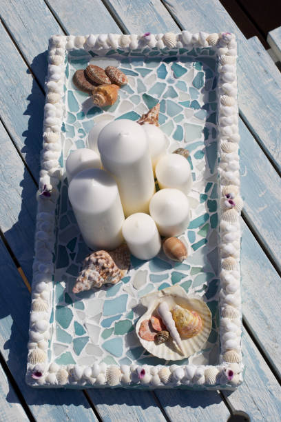 istock Sea Glass also know as ocean glass they are display trays 1304840176