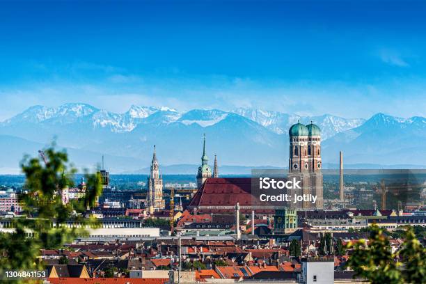 Munich Stock Photo - Download Image Now - Munich, European Alps, Aerial View