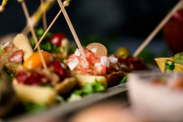 istock tray with vegan spanish pinchos 1304861538