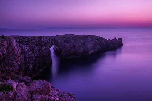 Menorca sunset in el pont d’en Gil