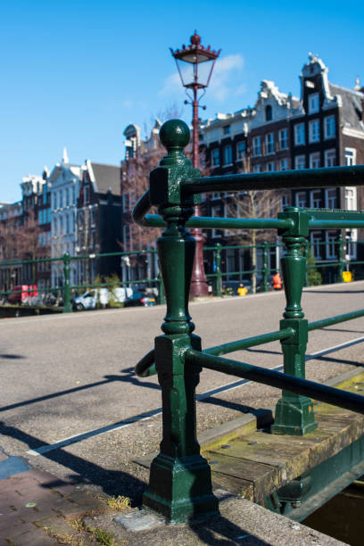 beautiful canals and ancient houses of Amsterdam