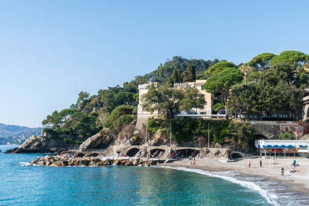 istock view of Zoagli beach 1304871426