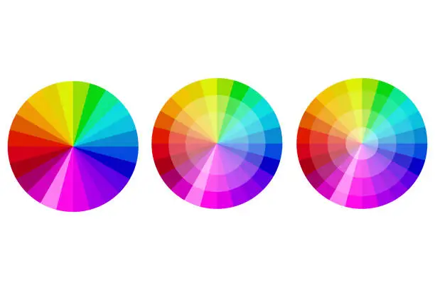 Vector illustration of Color palette circle. Vector art illustration. abstract background. Stock image. EPS 10.