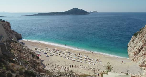 istock The most beautiful beach in Turkey. Kaputas beach. Beach top view 1304881537