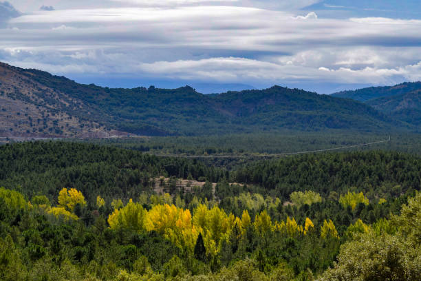 istock Mountainous landscape of Las Mimbres de Granada 1304883434