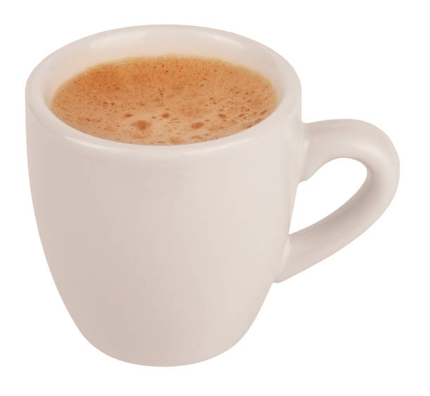 istock Classic cup of coffee espresso white blank isolated 1304883441