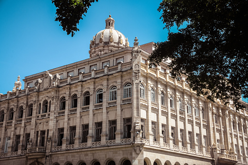 One Of Buildings In Town Square In Havana, Cuba