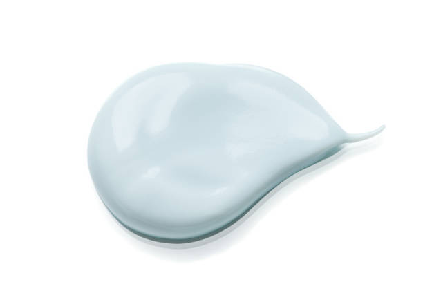 istock Smear of cosmetic clay on a white background. 1304887237