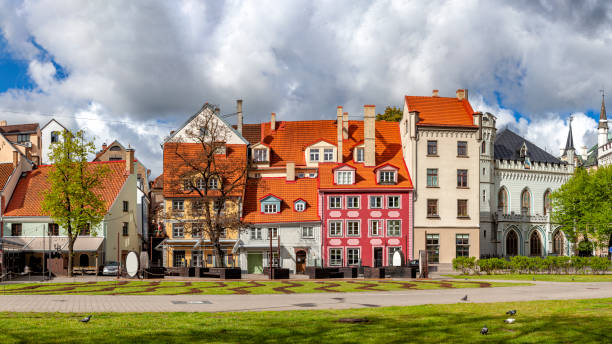istock The Livu Square in Riga Old Town, Latvia 1304888607