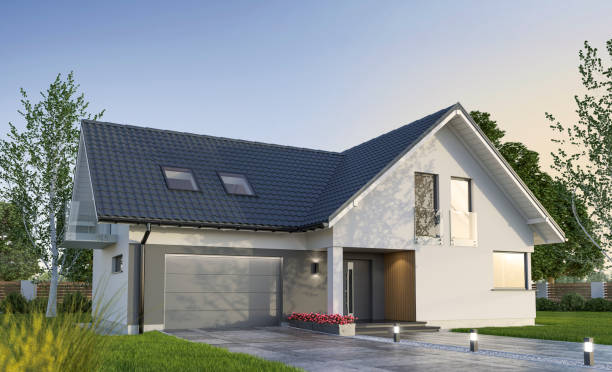 istock Family house, 3D illustration 1304894755