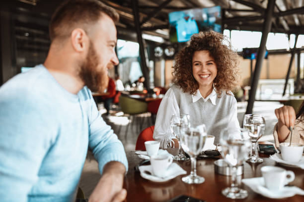 istock Friends Enjoying Coffee Time Together 1304895632