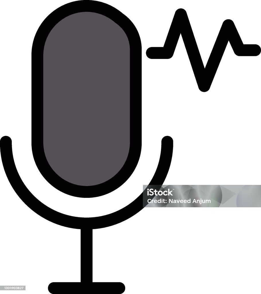 Channel Mike Vector Mike Stock Illustration - Download Image Now - Blue, Broadcasting ...