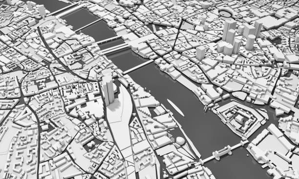 istock 3d map of London 1304904000