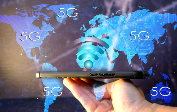 istock Businessman holding smartphone and technology network concepts 1304907935