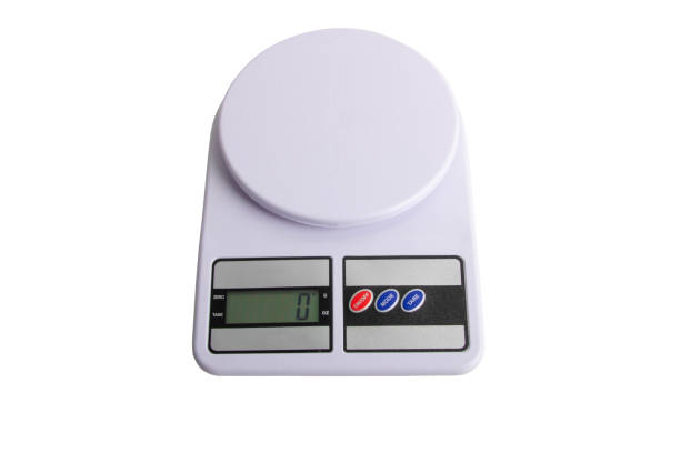 istock Included electronic kitchen scales on the isolated background 1304908217