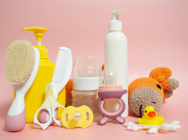 istock Baby supplies and cosmetics 1304912428
