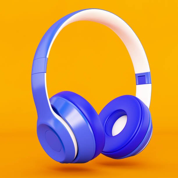istock Headphones Over Colorful Orange Background 1304913211