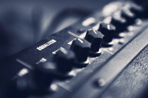 Guitar amplifier Toned close up photo of an electric guitar amplifier. amplifier photos stock pictures, royalty-free photos & images