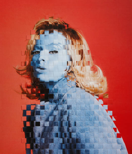 istock Analog collage with female portrait 1304922629