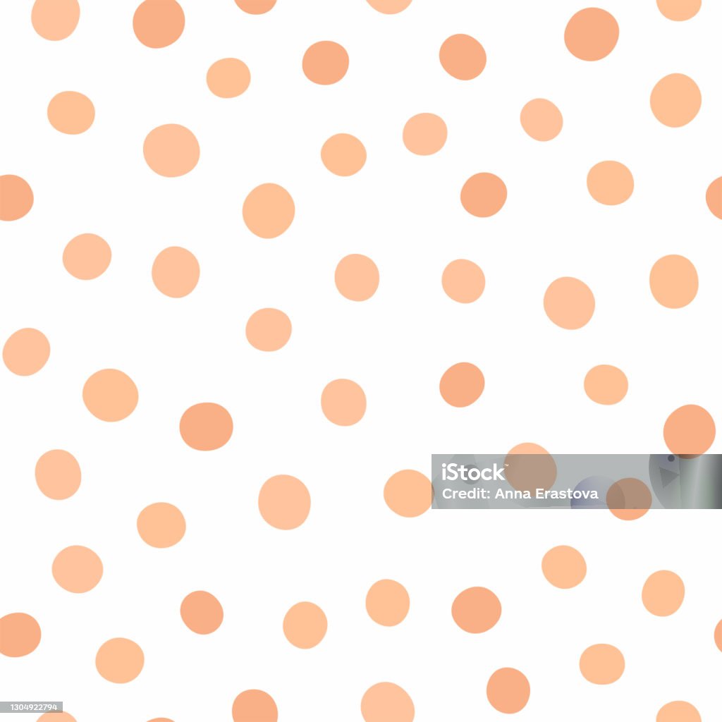 Spots Simple Pattern Simple Seamless Pattern With Scattered Round Spots Vector Illustration ...