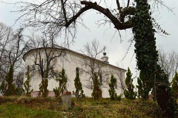istock old white Serbian Orthodox Church 1304922835
