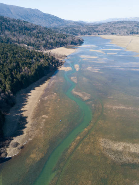 istock River flooding the landscape 1304931347