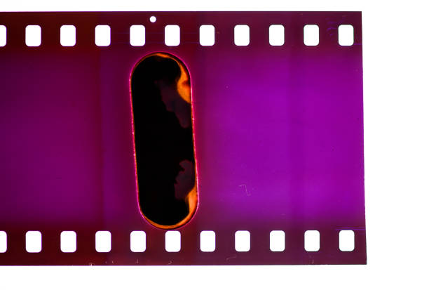 istock Vintage purple film texture 1304932619