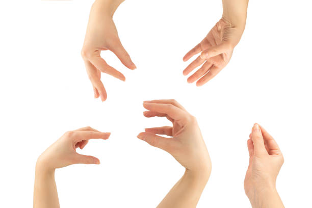 istock Hand of woman isolated on white 1304932770
