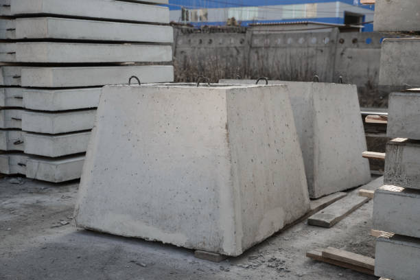 istock Reinforced concrete foundation for a column 1304937684