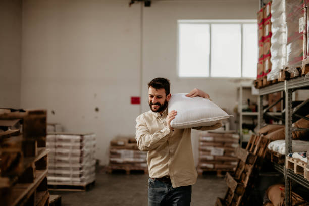 istock Waist up image of a busy worker 1304938899